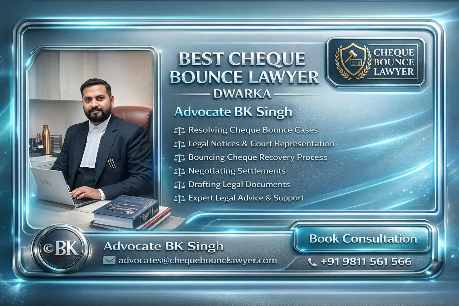 Best Cheque Bounce Lawyer Dwarka