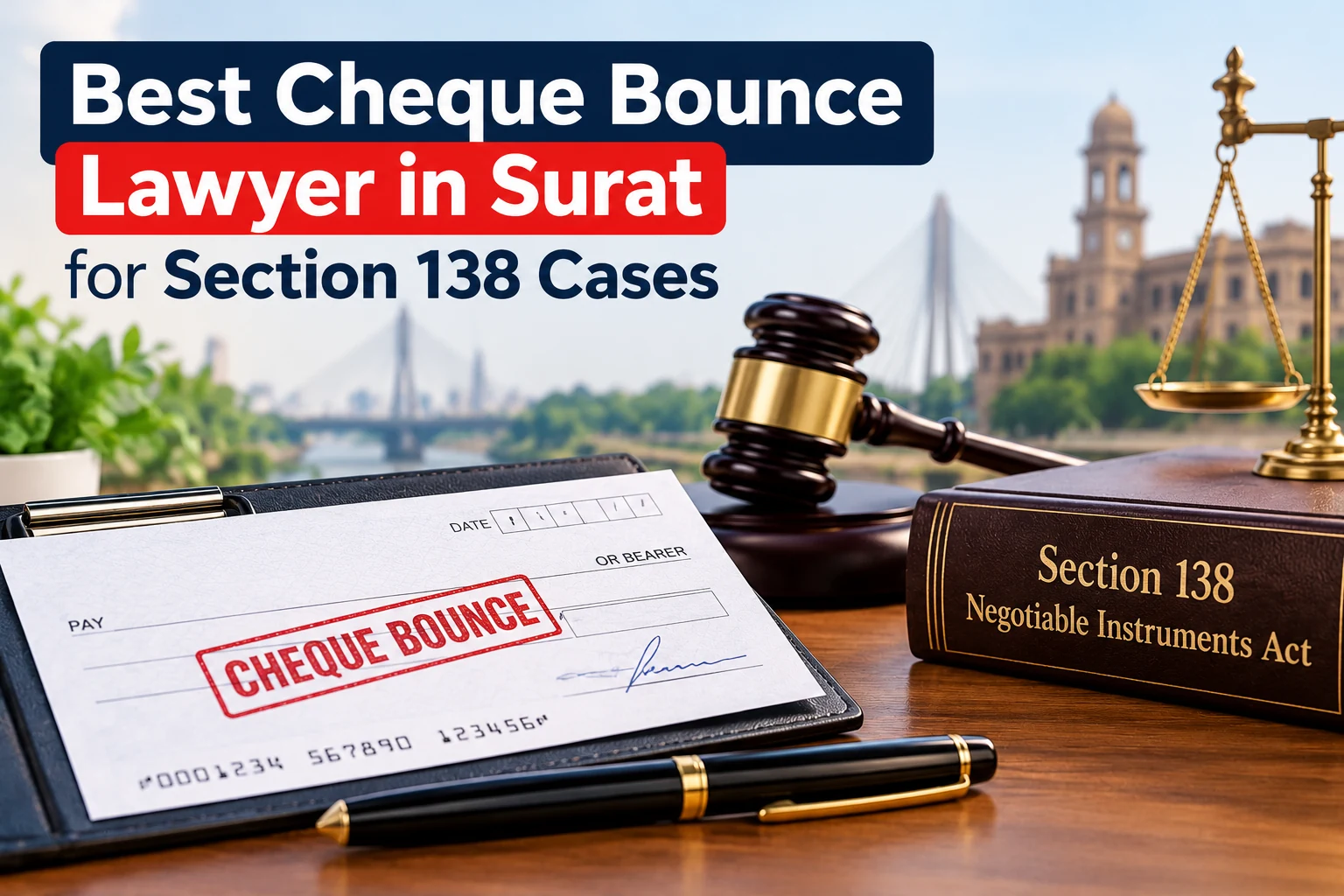 Best Cheque Bounce Lawyer in Surat for Section 138 Notice and Trial?