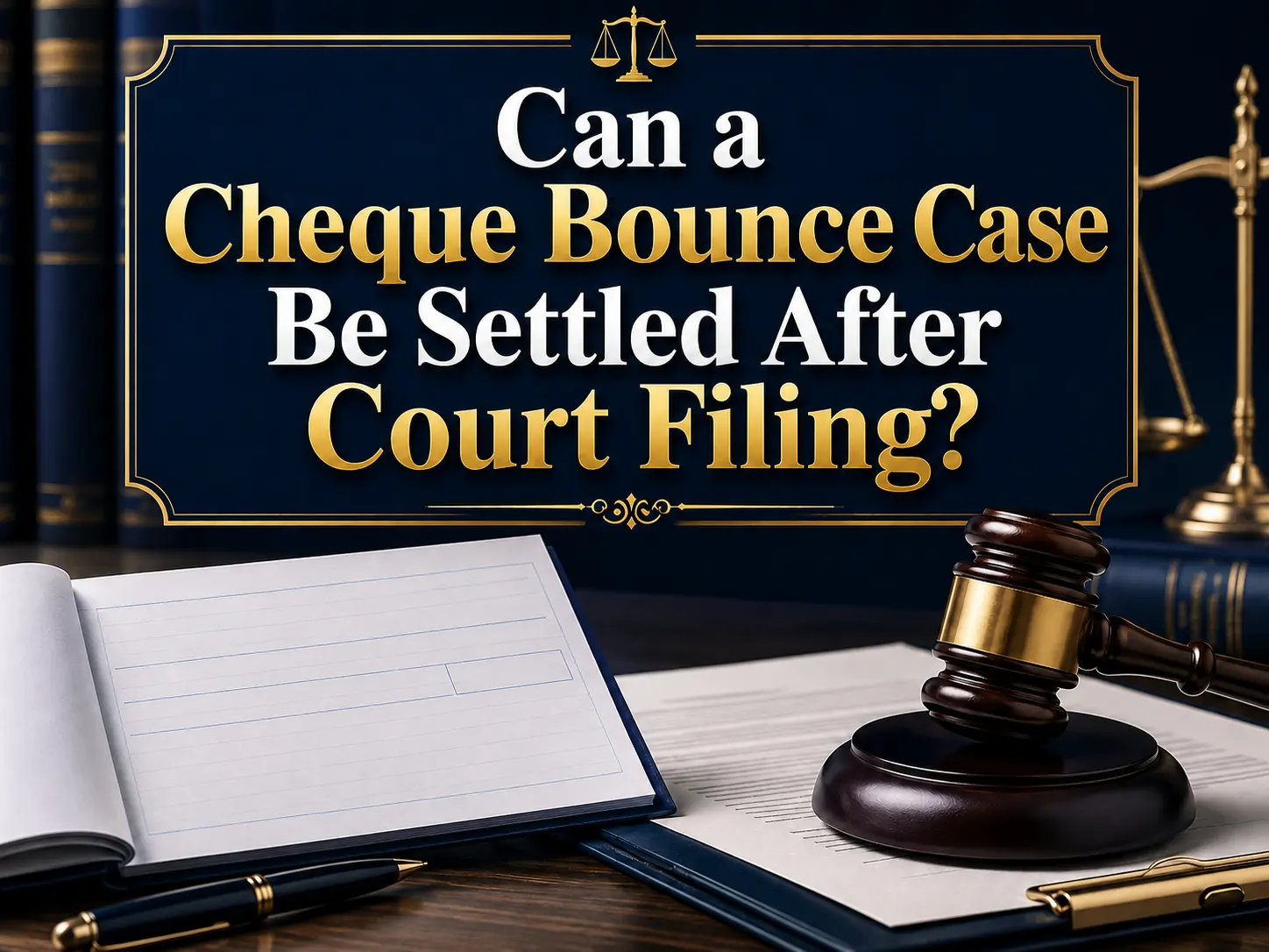 Can a Cheque Bounce Case Be Settled After Court Filing?
