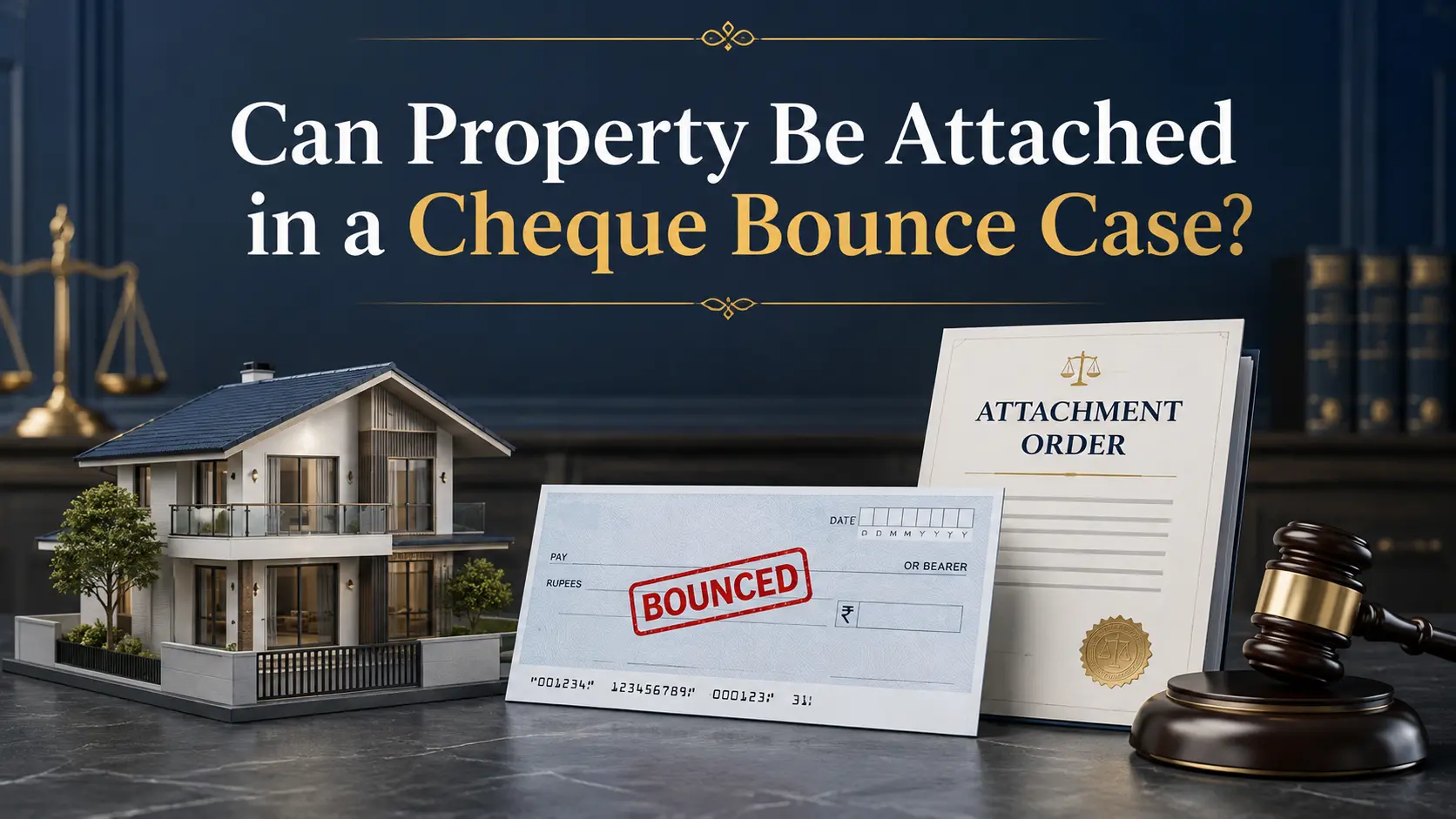 Can Property Be Attached in a Cheque Bounce Case?