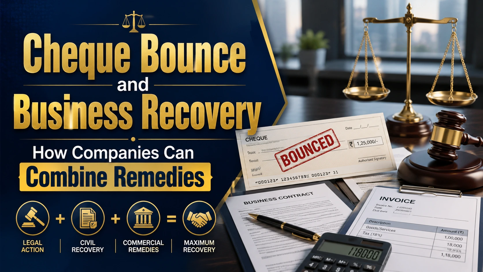 Cheque Bounce and Business Recovery: How Companies Can Combine Remedies
