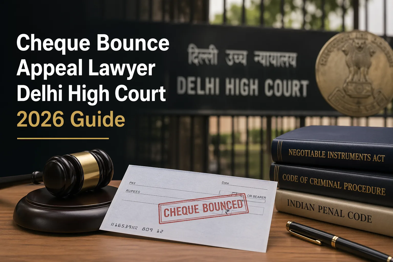 Cheque Bounce Appeal Lawyer Delhi High Court  2026 Guide