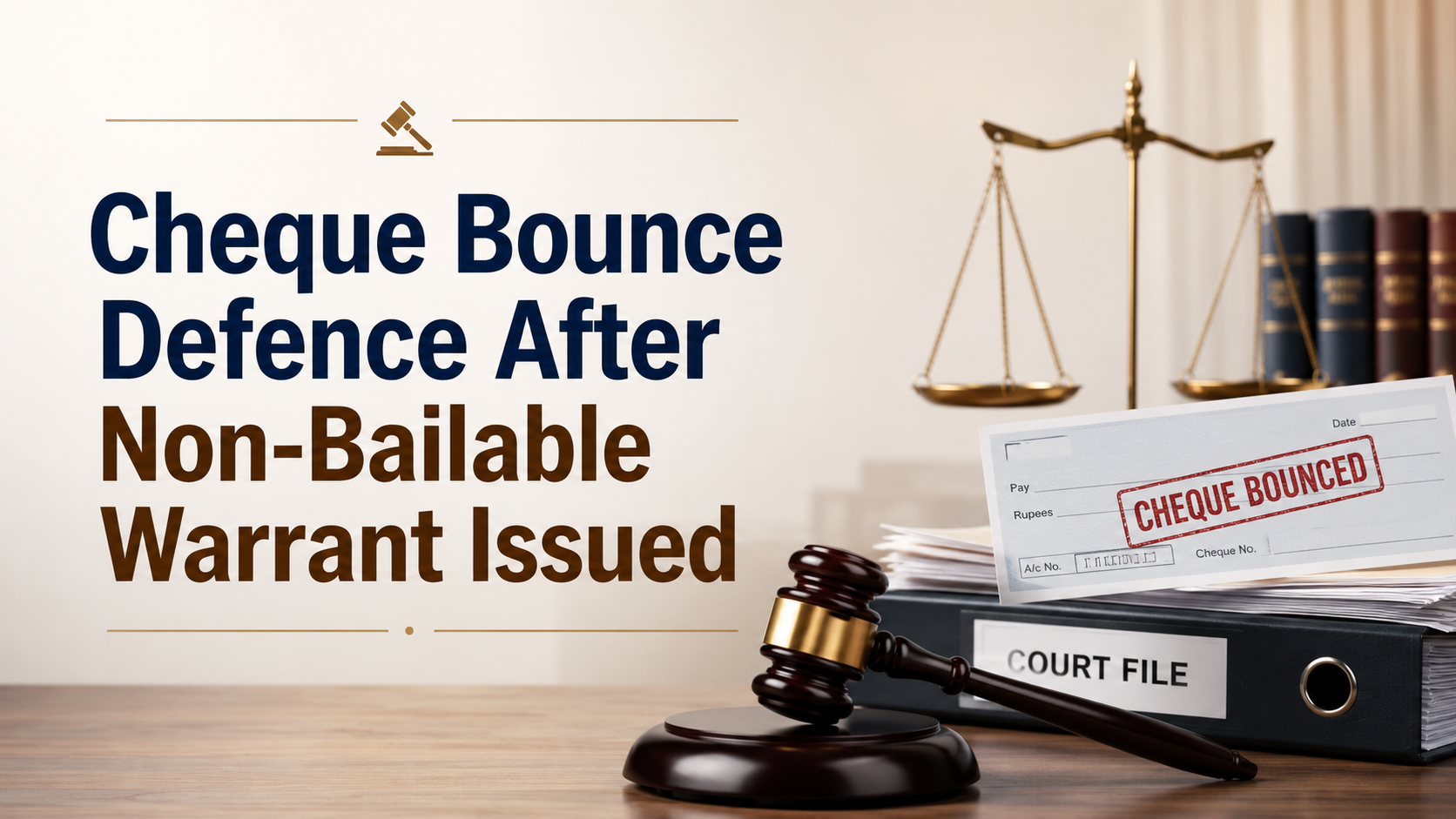 Cheque Bounce Defence After Non-Bailable Warrant Issued
