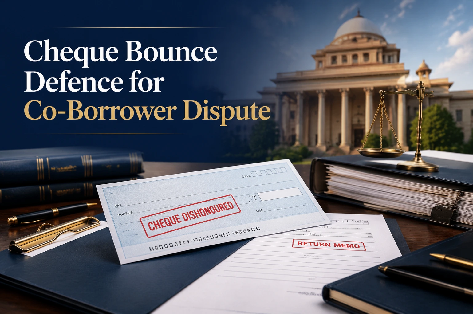 Cheque Bounce Defence for Co-Borrower Dispute in India