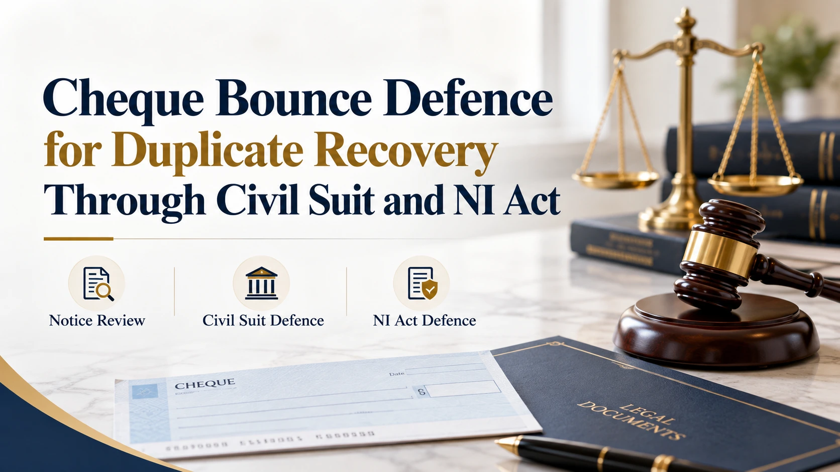 Cheque Bounce Defence for Duplicate Recovery Claims
