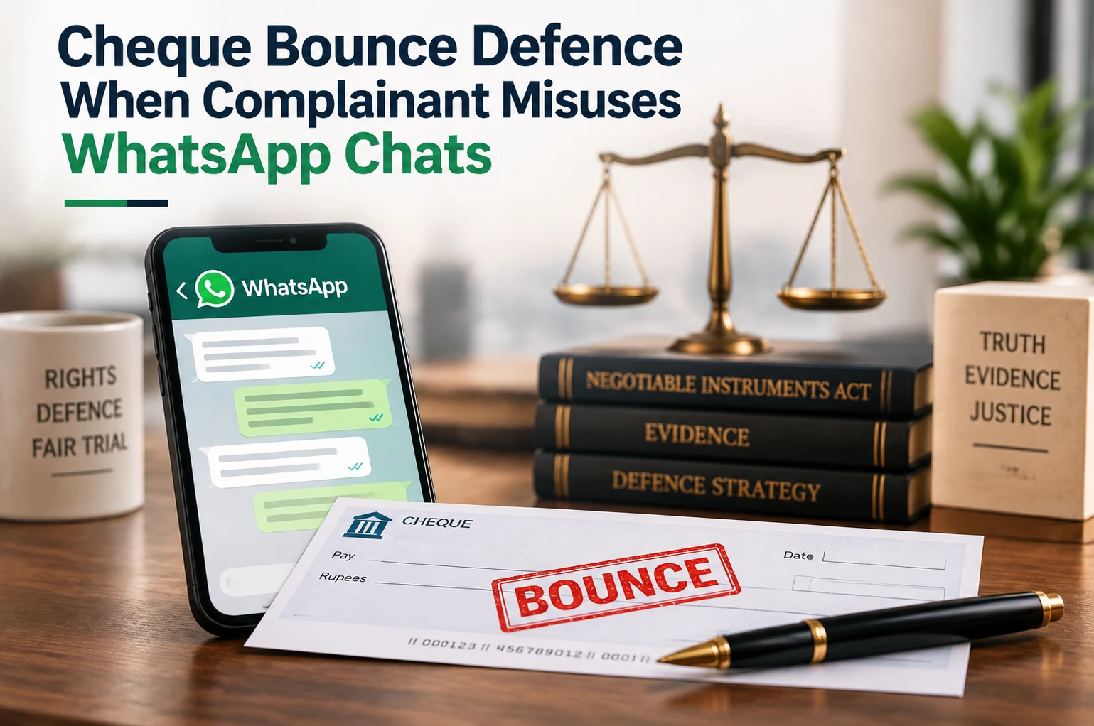 Cheque Bounce Defence  WhatsApp Chats Misused