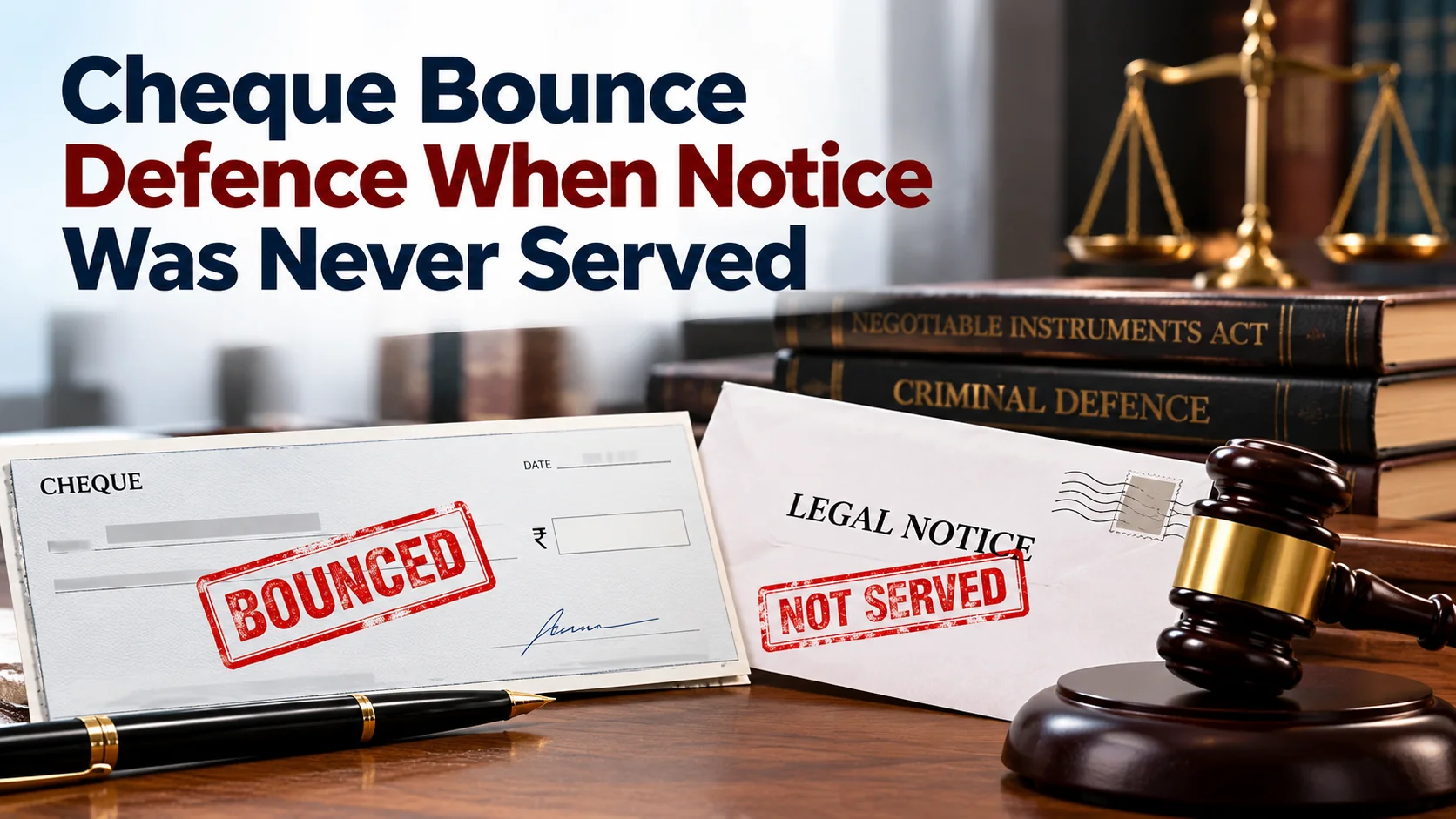 Cheque Bounce Defence When Notice Was Never Served?