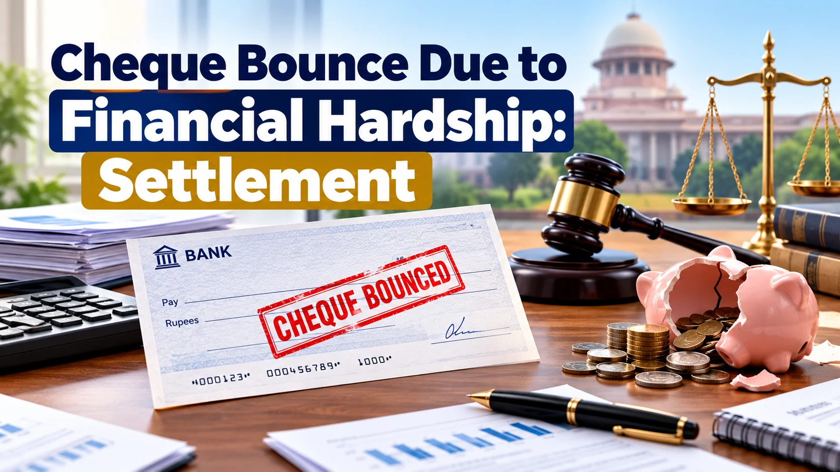 Cheque Bounce Due to Financial Hardship: How to Seek Settlement ?