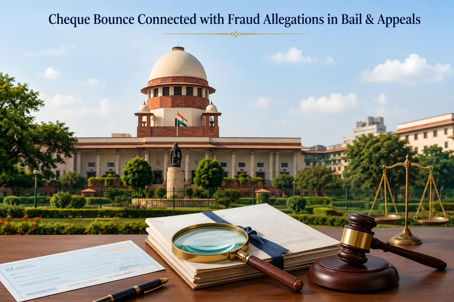 Cheque Bounce Fraud Bail Lawyer for Bail & Appeals