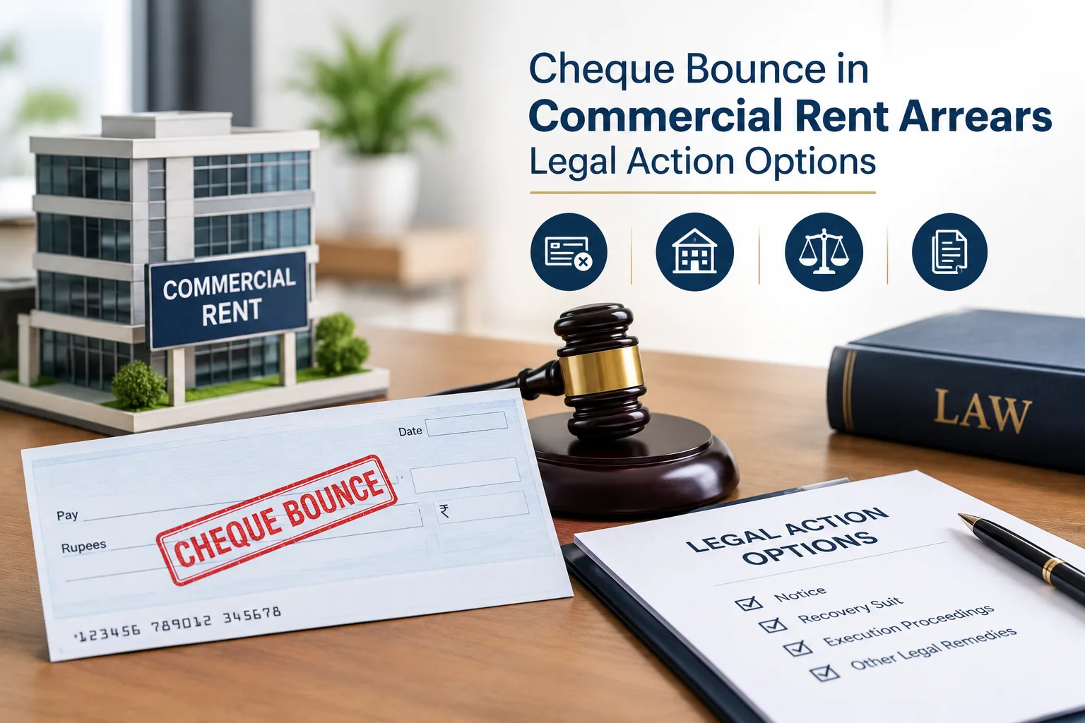Cheque Bounce in Commercial Rent Arrears Legal Action Options