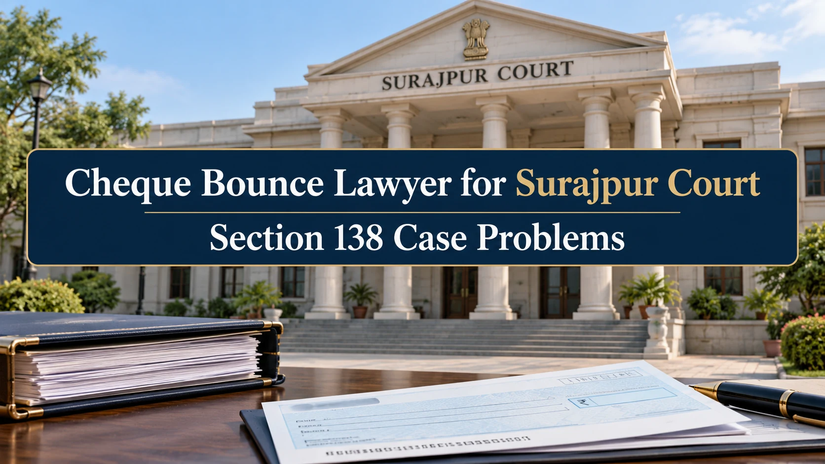 Cheque Bounce Lawyer for Surajpur Court Problems in a Section 138 Case
