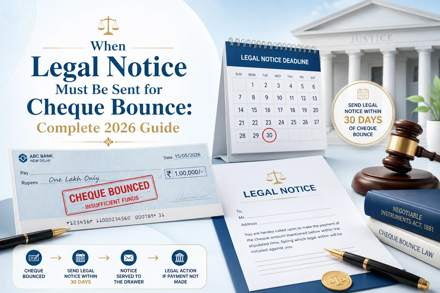 Cheque Bounce Legal Notice: Timing Guide for 2026