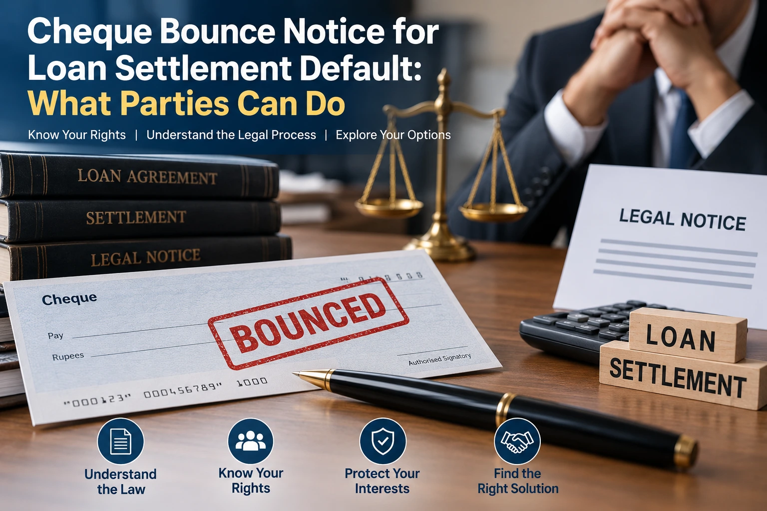Cheque Bounce Notice After Loan Settlement Default