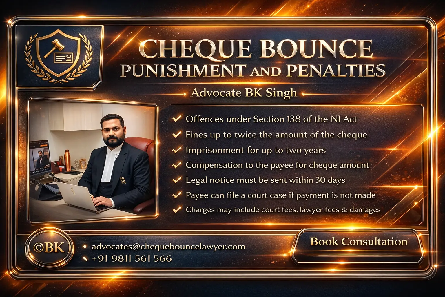 Cheque Bounce Punishment and Penalties