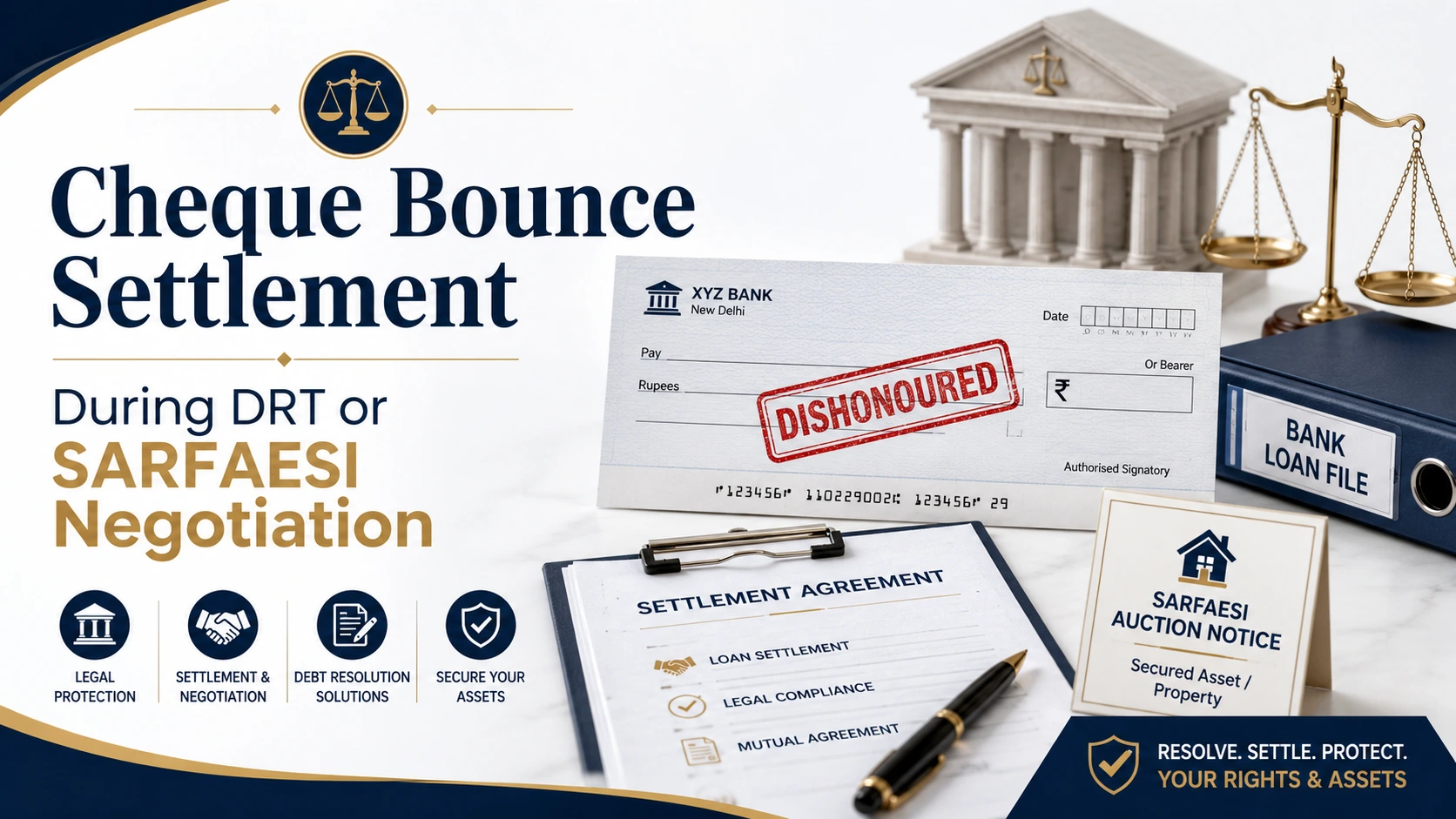 Cheque Bounce Settlement During DRT or SARFAESI Negotiation