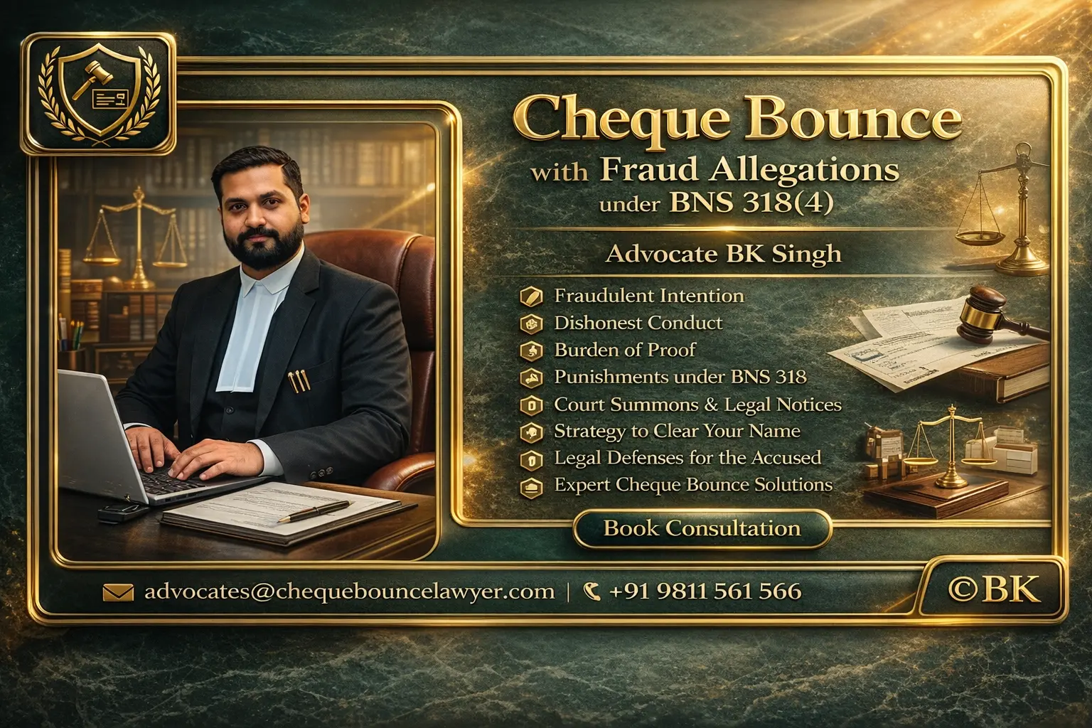 Cheque Bounce with Fraud Allegations under BNS 318(4)