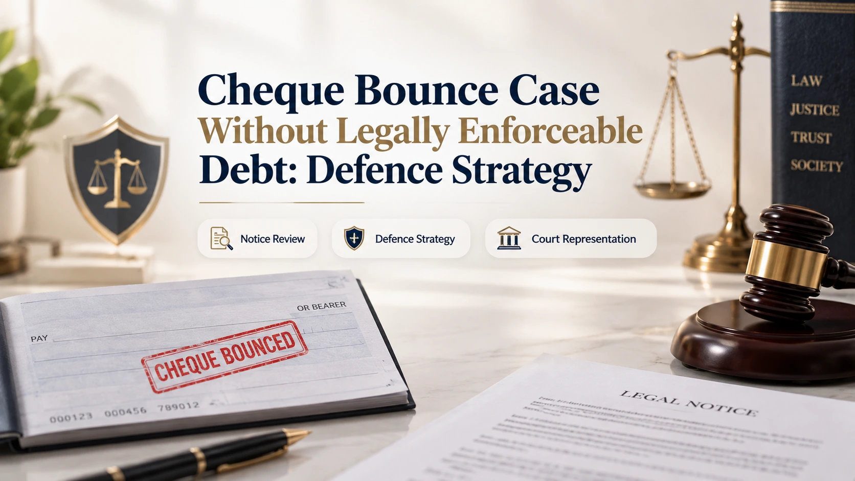 Cheque Bounce Without Legally Enforceable Debt