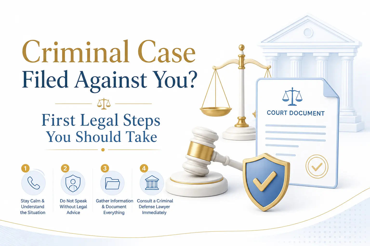 Criminal Case Filed Against You? 10 First Legal Steps To Take in India