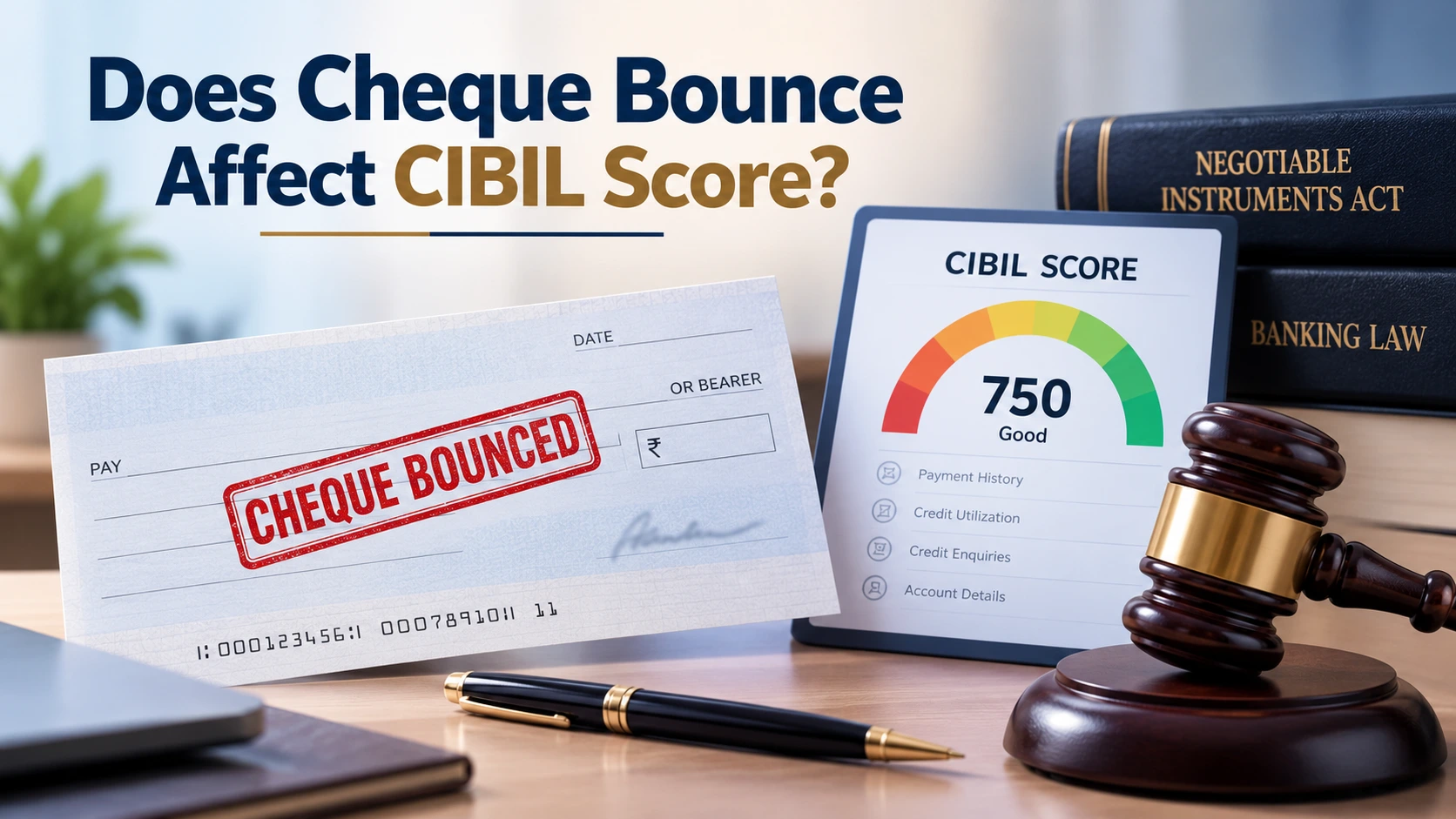 Does cheque bounce affect cibil score?