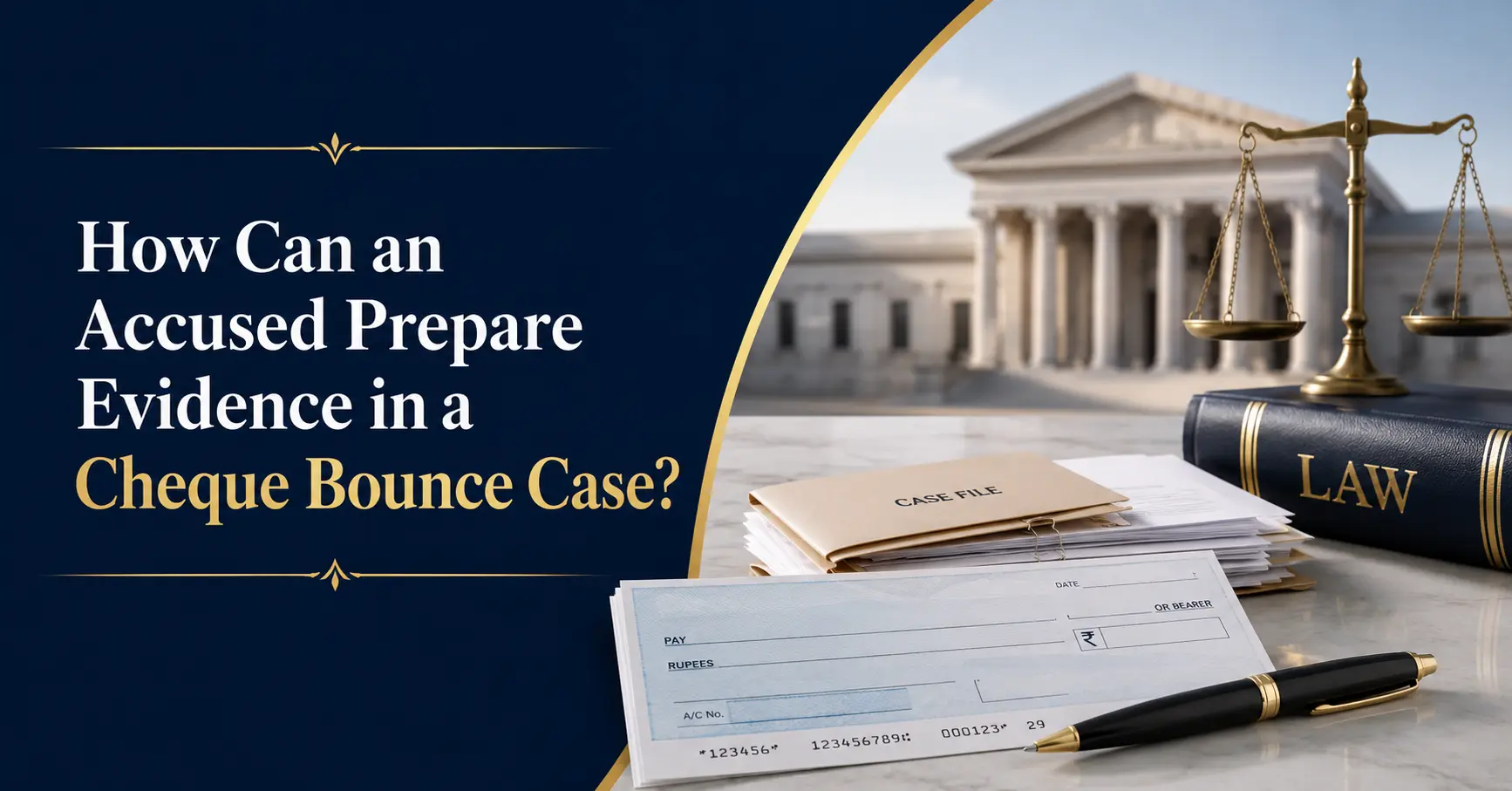 How Can an Accused Prepare Evidence in a Cheque Bounce Case?