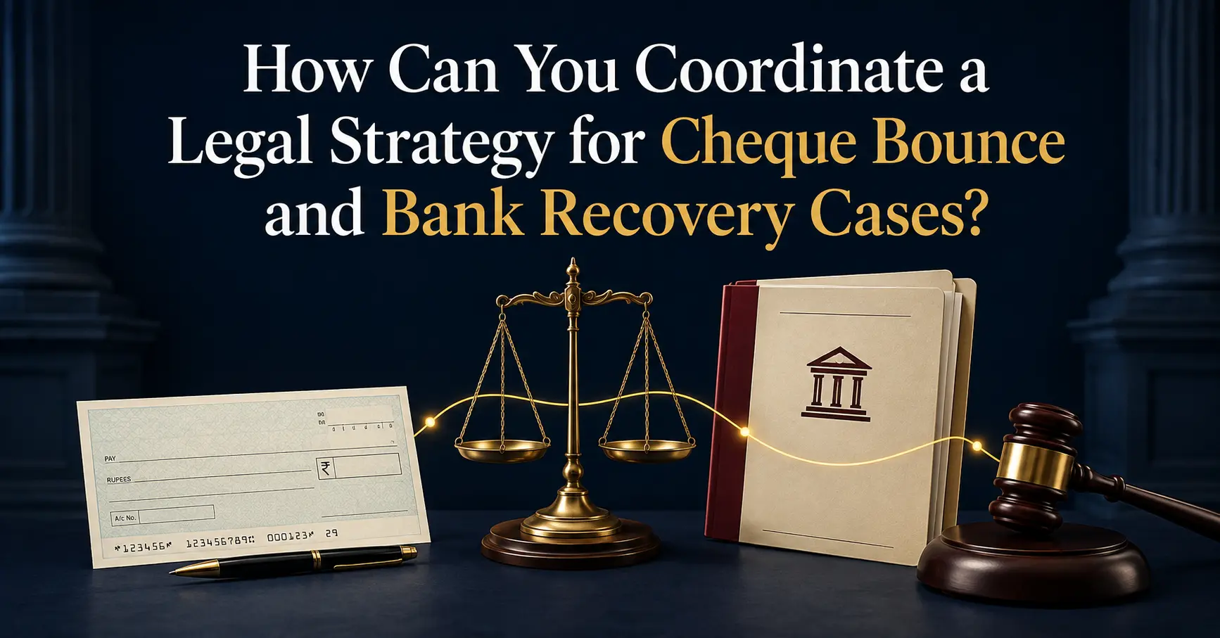 How Can You Coordinate a Legal Strategy for Cheque Bounce and Bank Recovery Cases?