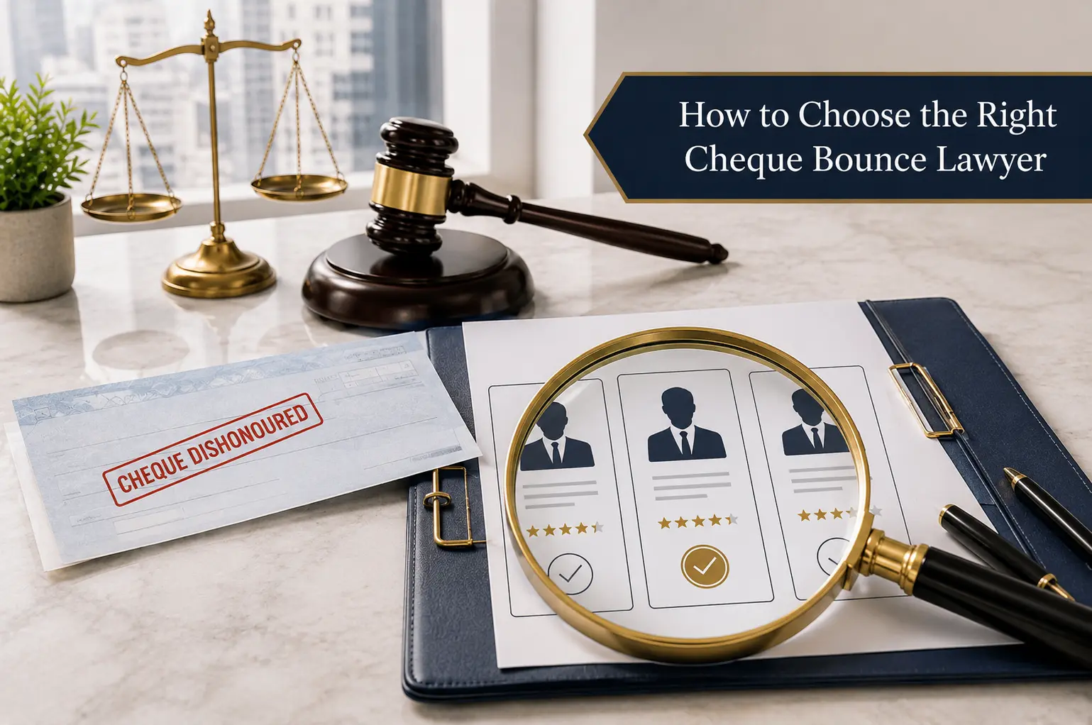 How to Choose the Right Cheque Bounce Lawyer