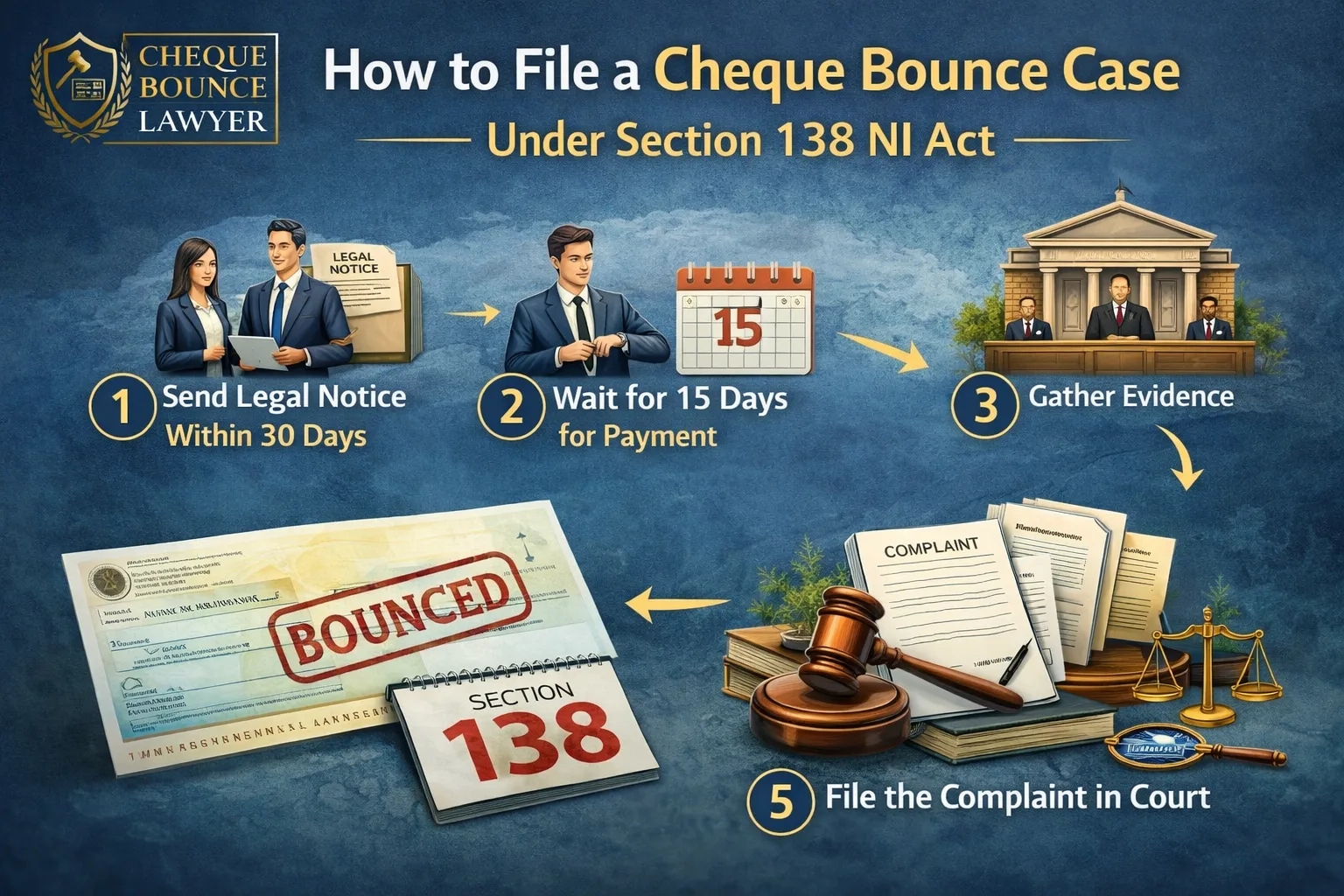 How to File a Cheque Bounce Case Under Section 138 NI Act