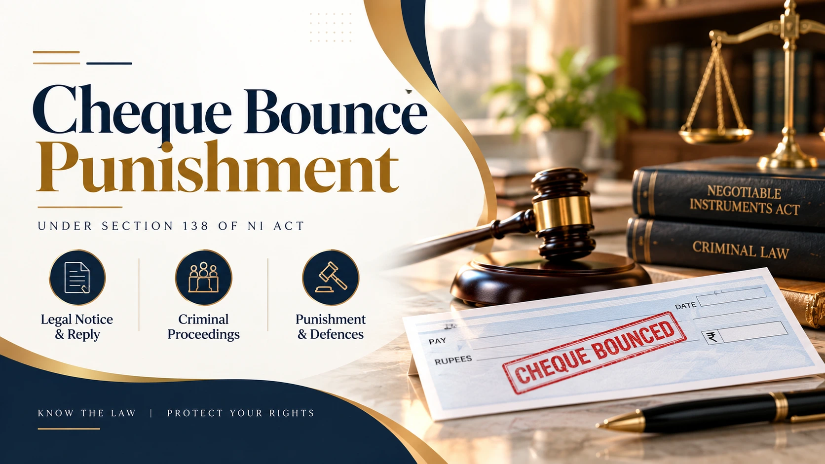 punishment for cheque bounce case