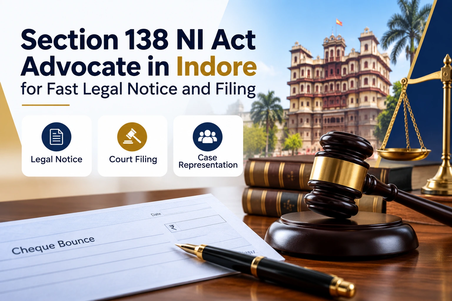 Section 138 NI Act Advocate in Indore | Cheque Bounce