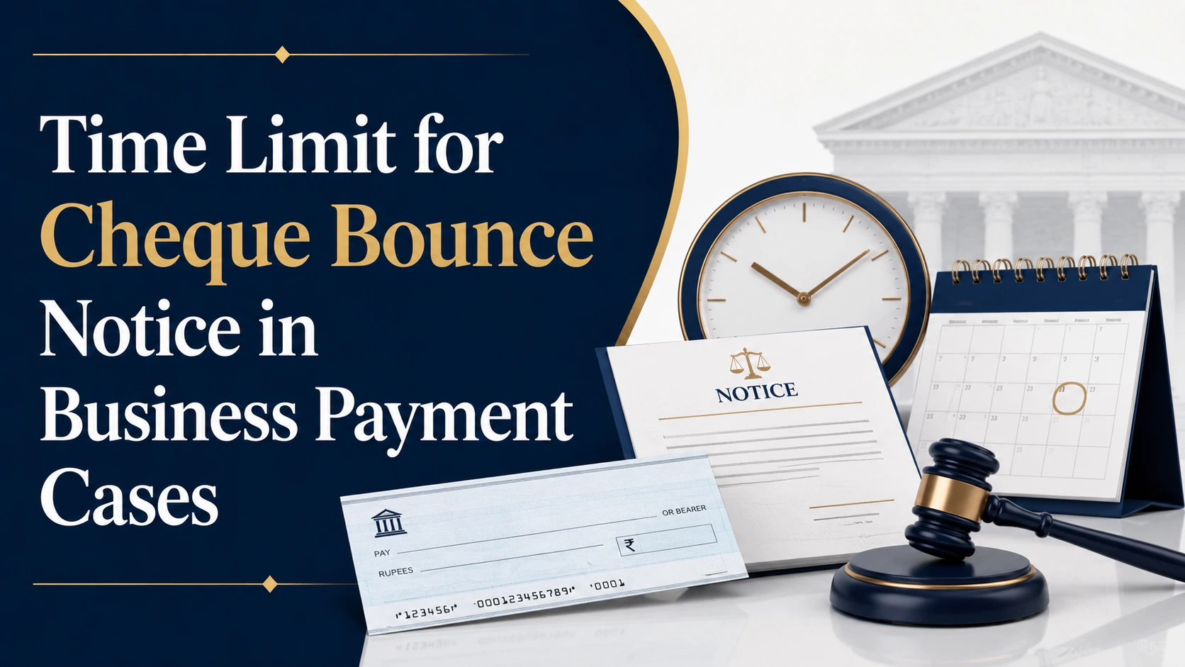 Time Limit for Cheque Bounce Notice in Business Payment Cases